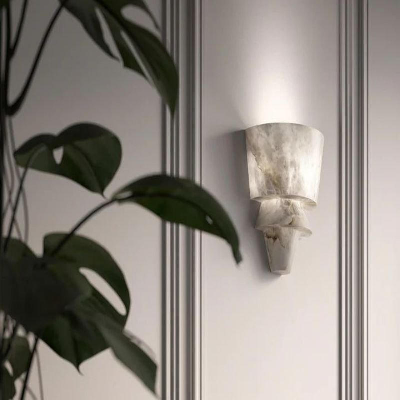 Alabaster Torch Wall Sconce 12” - Lightings Menu