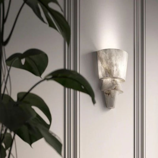 Alabaster Torch Wall Sconce 12” - Lightings Menu