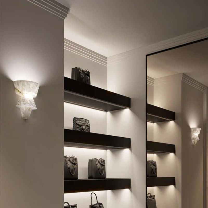 Alabaster Torch Wall Sconce 9” - Lightings Menu