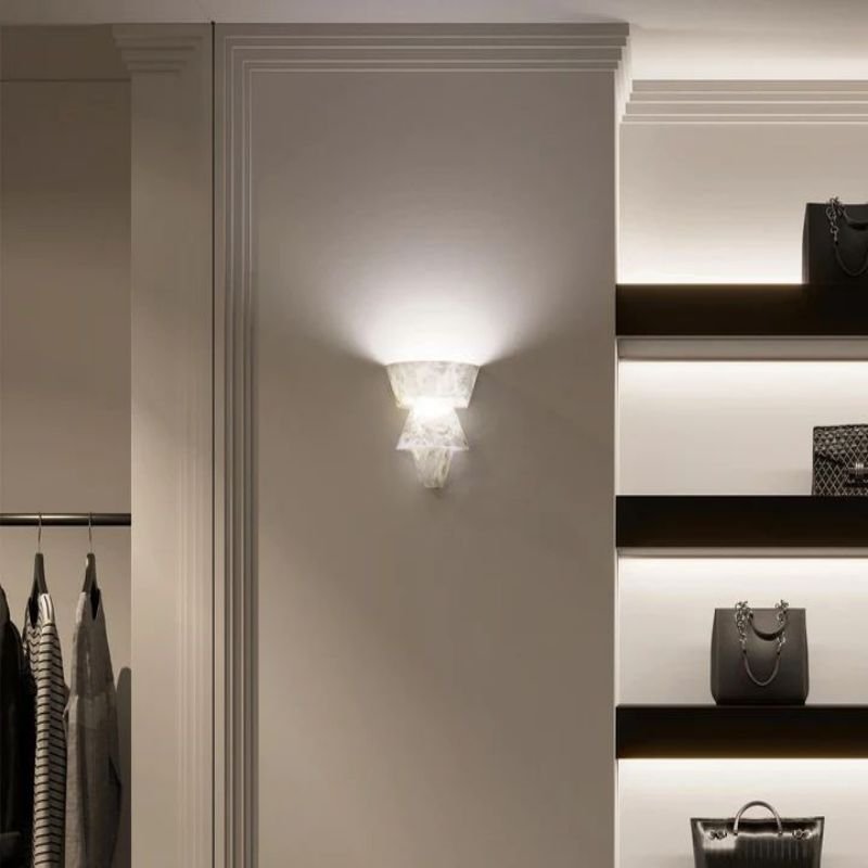 Alabaster Torch Wall Sconce 9” - Lightings Menu