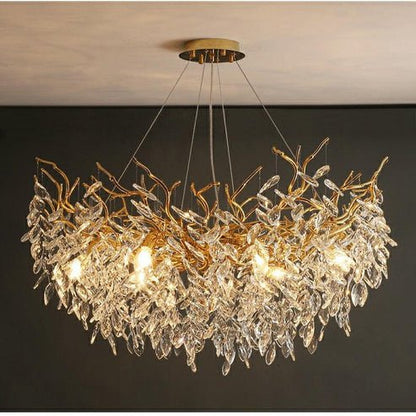 Albero Modern French - Style Branch Crystal Chandelier - Lightings Menu