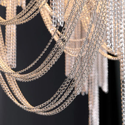 Aluminum Chain Tassel Modern Wall Sconce - Lightings Menu