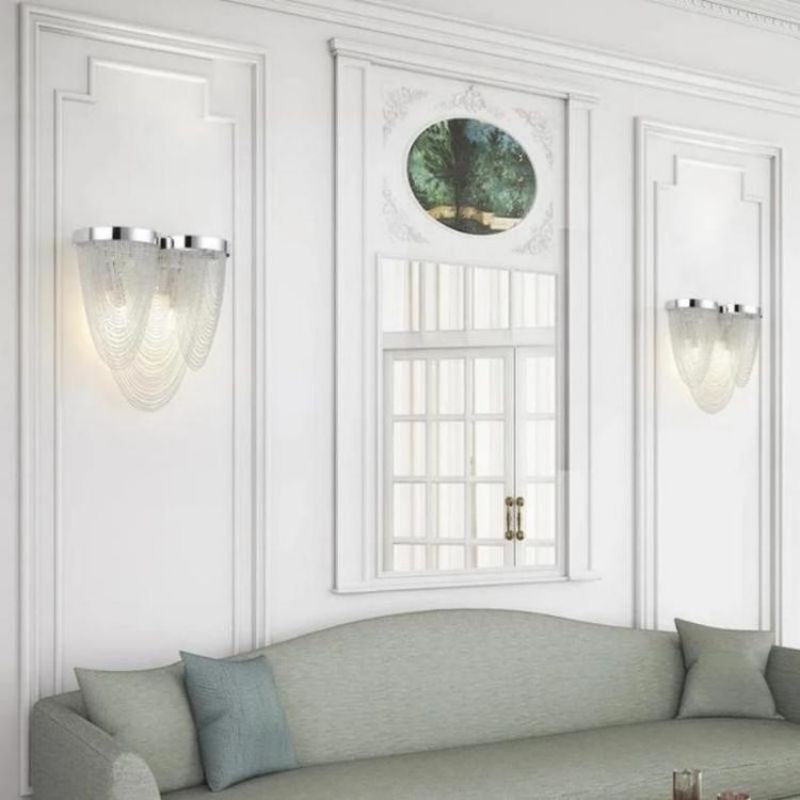 Aluminum Chain Tassel Wall Sconce - Lightings Menu