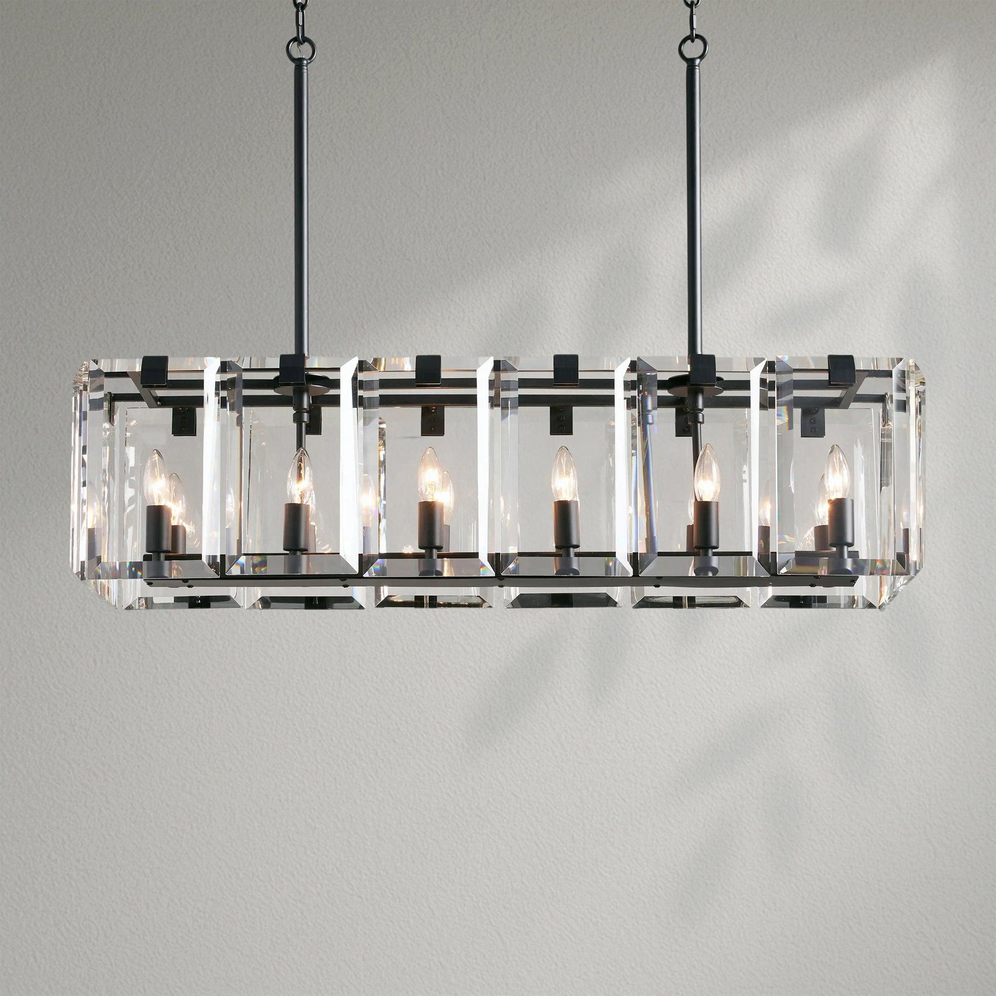 Amayo Rectangular Chandelier - Lightings Menu