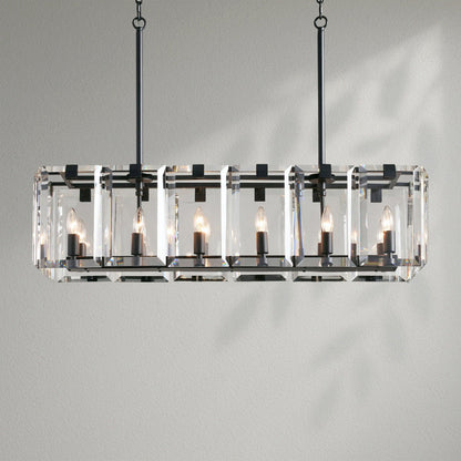 Amayo Rectangular Chandelier - Lightings Menu