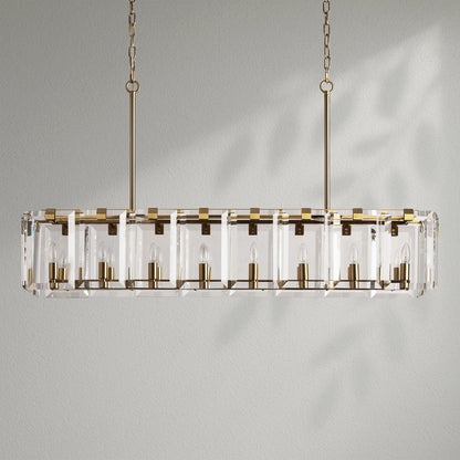 Amayo Rectangular Chandelier - Lightings Menu