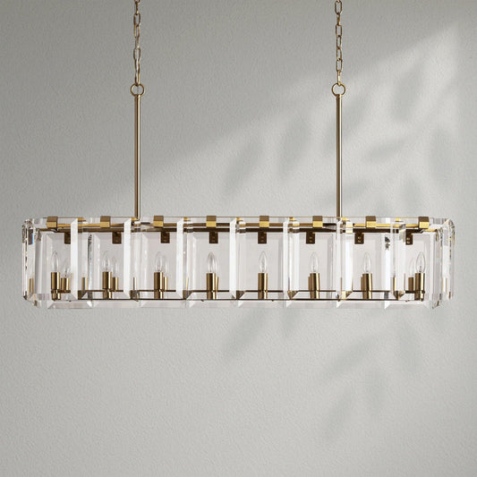 Amayo Rectangular Chandelier - Lightings Menu