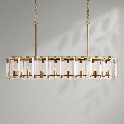 Amayo Rectangular Chandelier - Lightings Menu