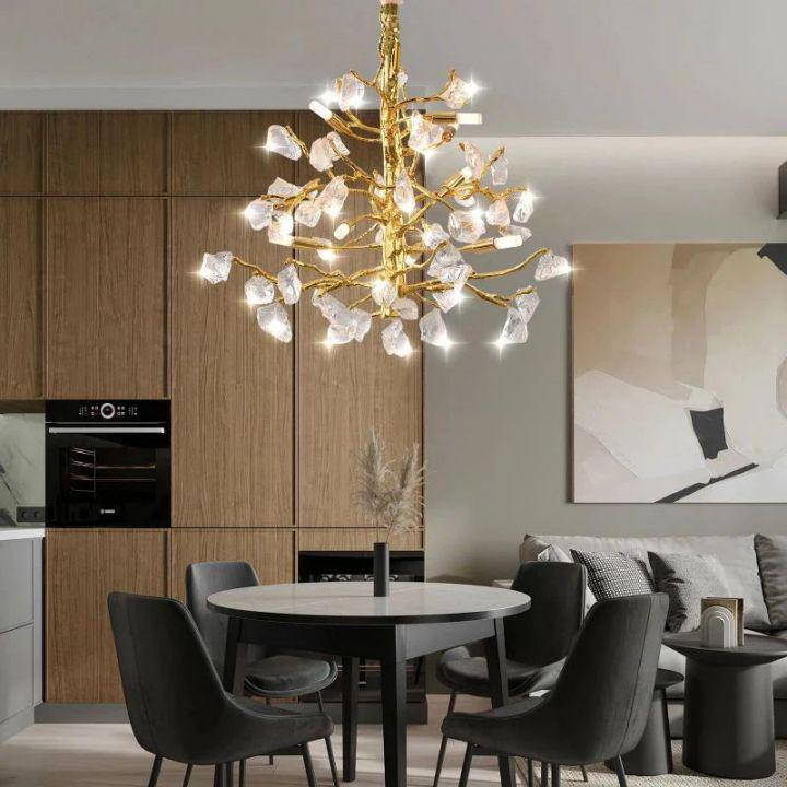 Amos Glass Branch Chandelier - Lightings Menu