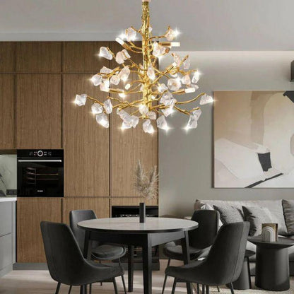 Amos Glass Branch Chandelier - Lightings Menu