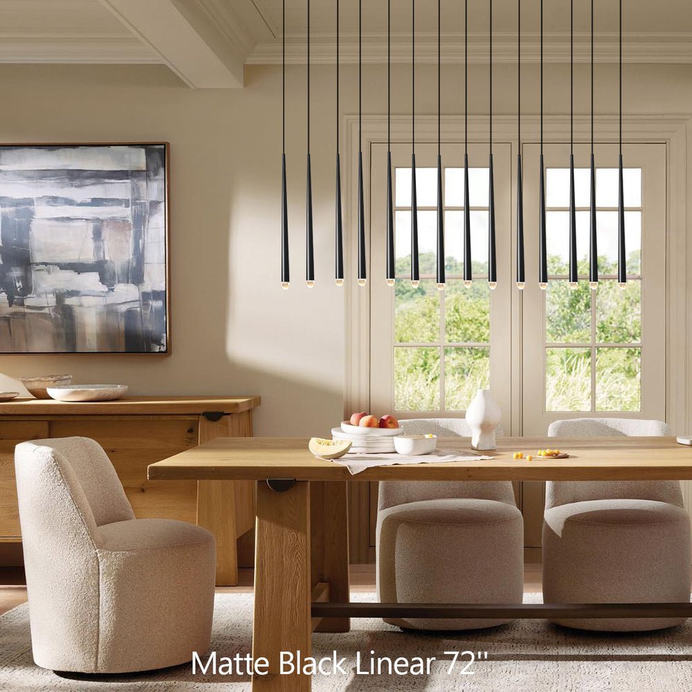 Aquitains Modern Linear Chandelier - Lightings Menu