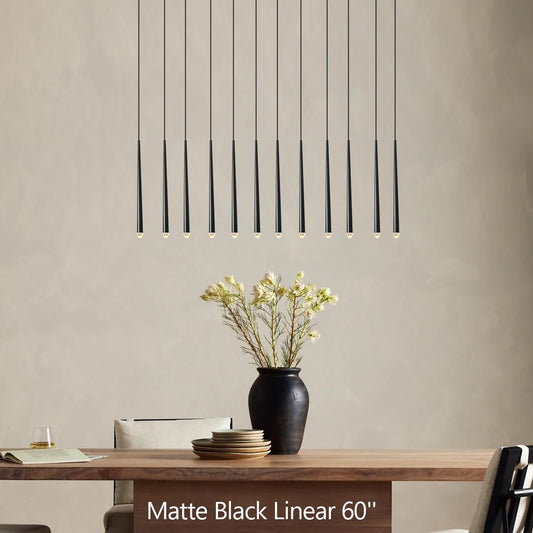 Aquitains Modern Linear Chandelier - Lightings Menu
