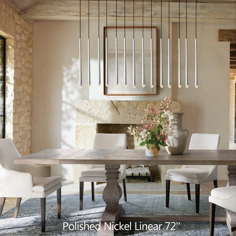 Aquitains Modern Linear Chandelier - Lightings Menu