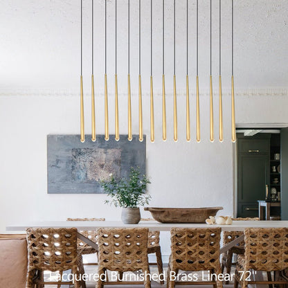 Aquitains Modern Linear Chandelier - Lightings Menu