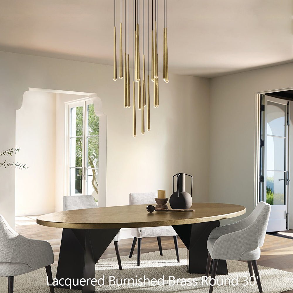 Aquitains Modern Round Chandelier - Lightings Menu