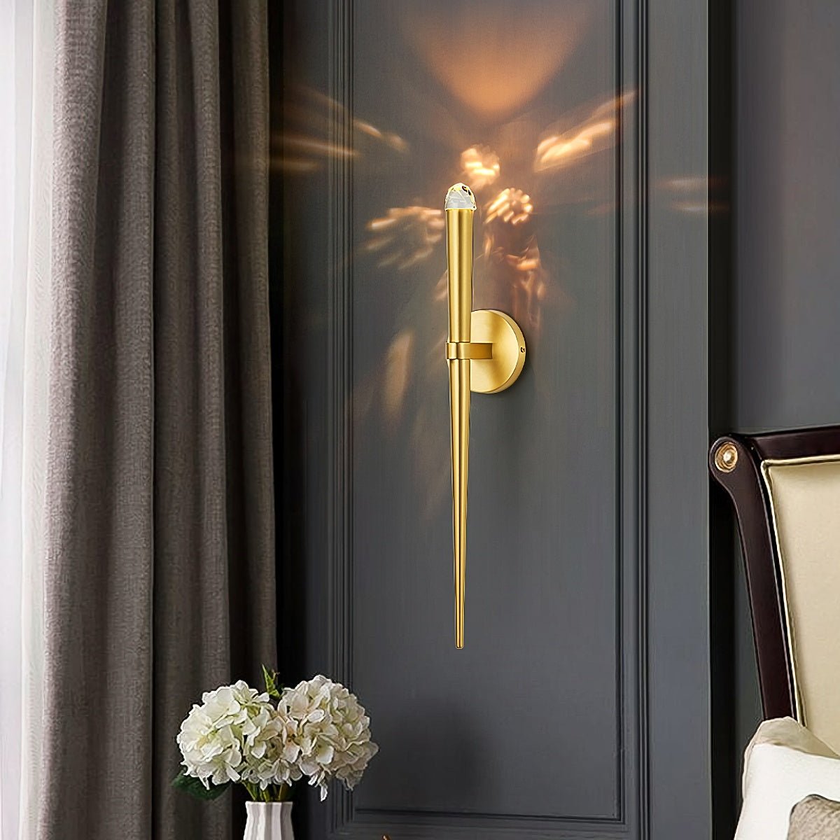 Aquitains Modern Torch Wall Sconce - Lightings Menu
