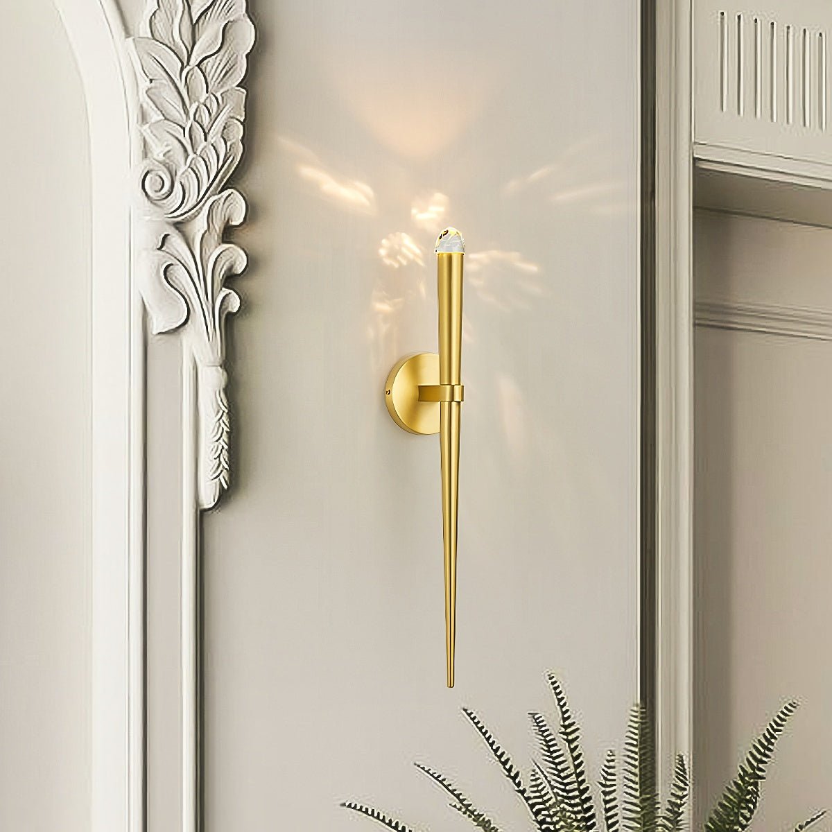 Aquitains Modern Torch Wall Sconce - Lightings Menu