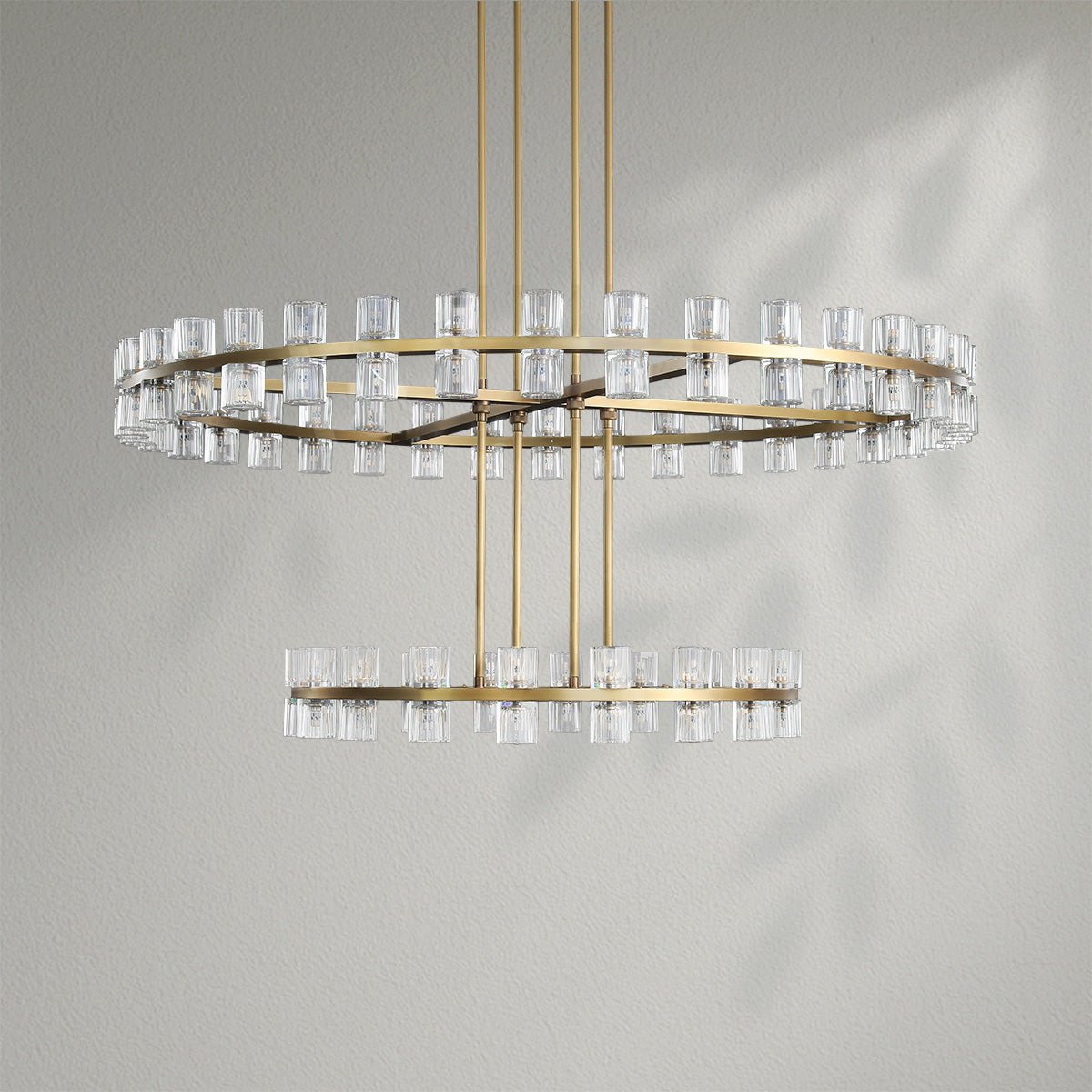 Arcachom Crystal 2 - Tier Round Chandelier - Lightings Menu