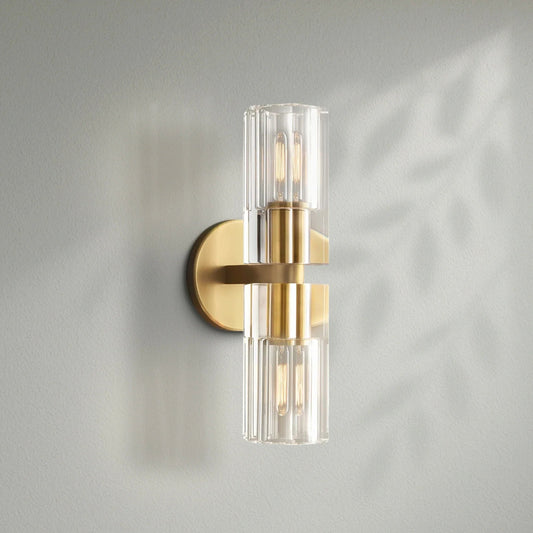 Arcachom Crystal Double Lights Wall Sconce - Lightings Menu