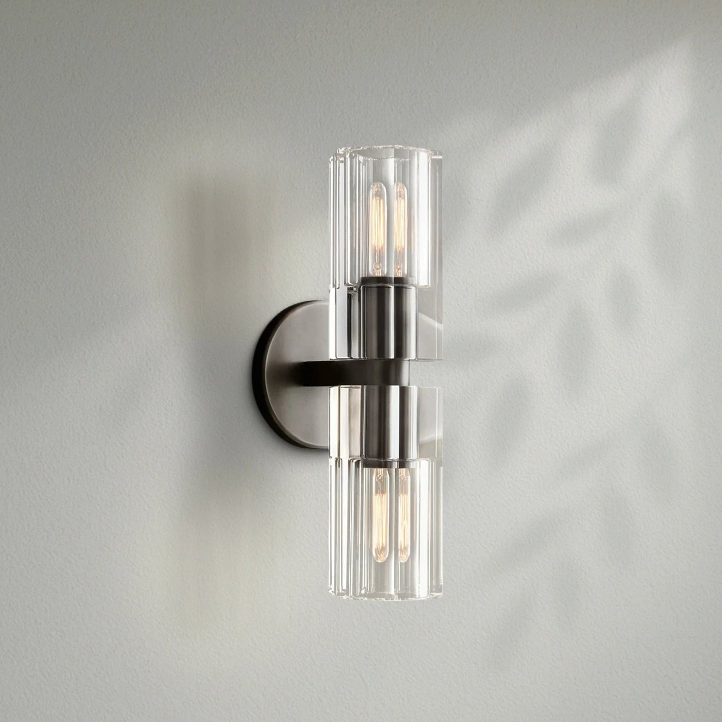 Arcachom Crystal Double Lights Wall Sconce - Lightings Menu