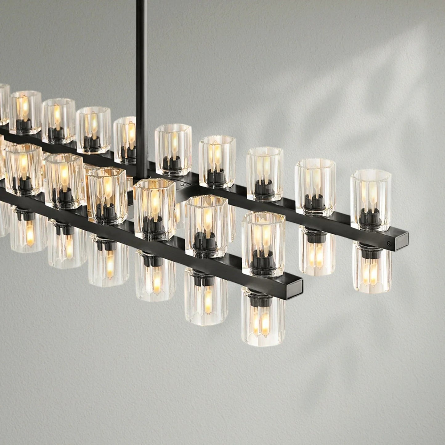 Arcachom Crystal Rectangular Chandelier - Lightings Menu