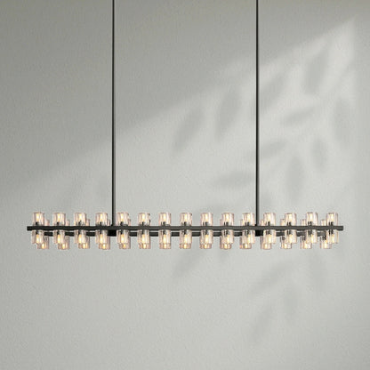 Arcachom Crystal Rectangular Chandelier - Lightings Menu