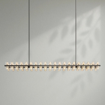 Arcachom Crystal Rectangular Chandelier - Lightings Menu