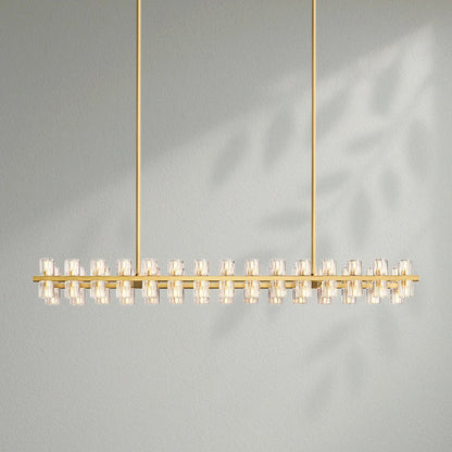 Arcachom Crystal Rectangular Chandelier - Lightings Menu