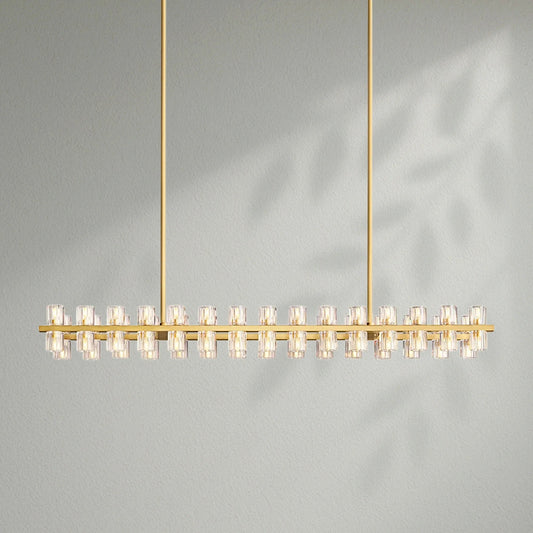 Arcachom Crystal Rectangular Chandelier - Lightings Menu
