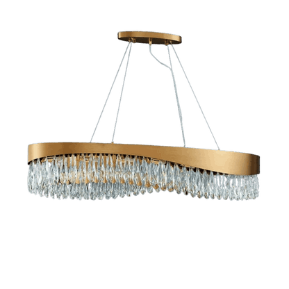 Arian Oval Crystal Chandelier - Lightings Menu