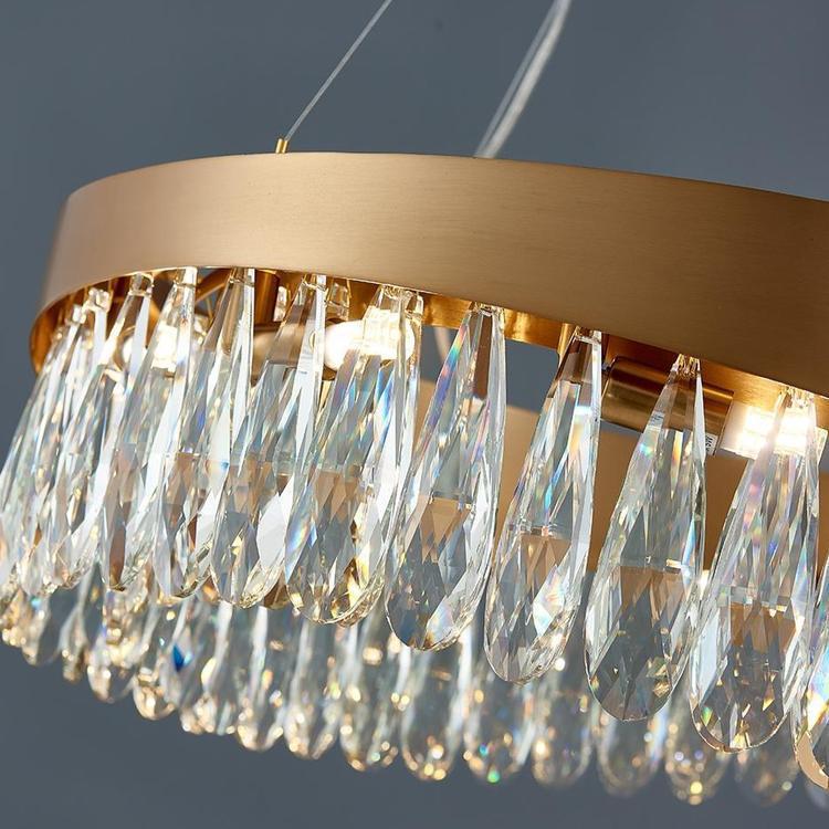Arian Oval Crystal Chandelier - Lightings Menu
