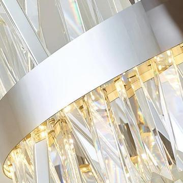 Arsen Crystal Round Chandelier - Lightings Menu