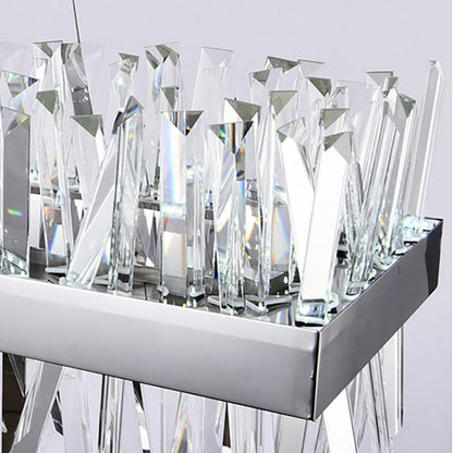 Arseni Crystal Rectangular Chandelier 43.3" - Lightings Menu