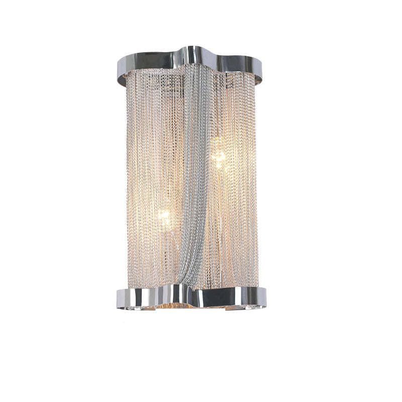 Ashley Aluminum Chain Tassel Wall Sconce - Lightings Menu