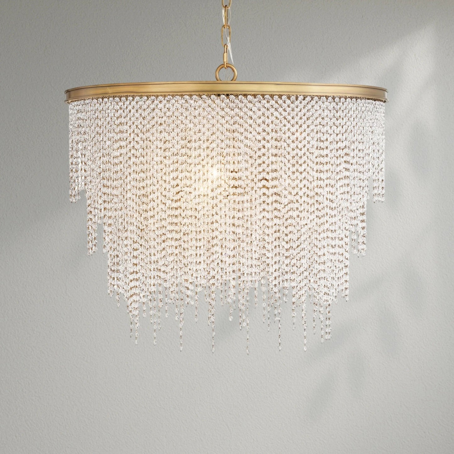 Atheno Crystal Bead Chandelier - Lightings Menu