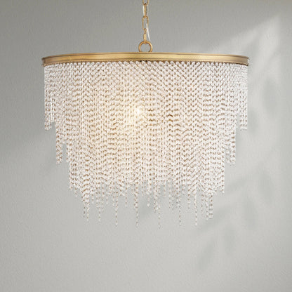 Atheno Crystal Bead Chandelier - Lightings Menu