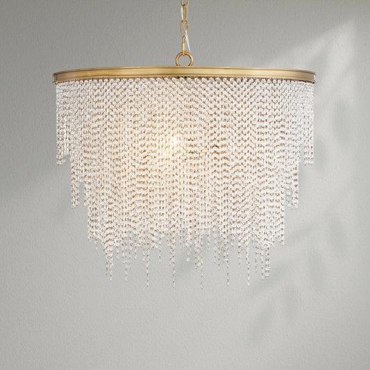 Atheno Crystal Bead Chandelier - Lightings Menu
