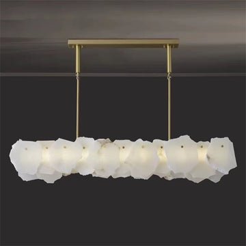 August Mordern marble Linear chandelier - Lightings Menu