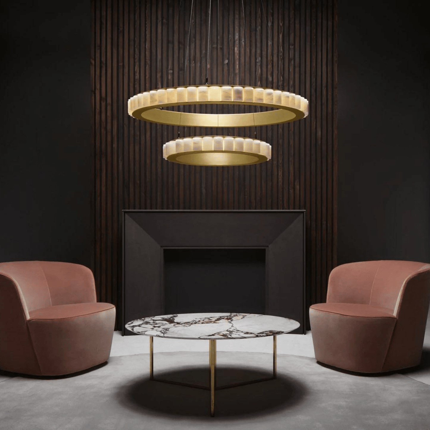 Avalon Halo Modern Chandelier - Lightings Menu