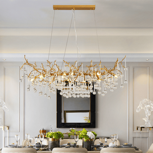 Avis Clear Crystal Branch Chandelier - Lightings Menu