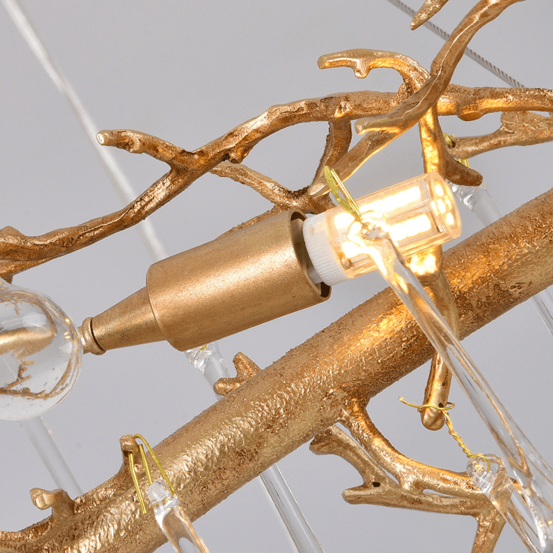 Avis Clear Crystal Branch Chandelier - Lightings Menu