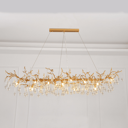 Avis Clear Crystal Branch Chandelier - Lightings Menu