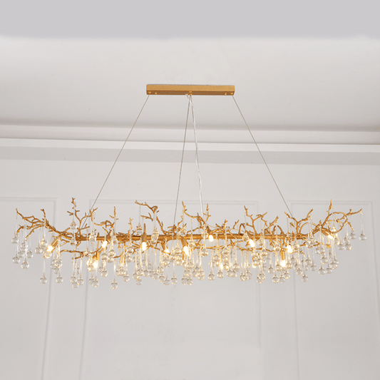 Avis Clear Crystal Branch Chandelier - Lightings Menu