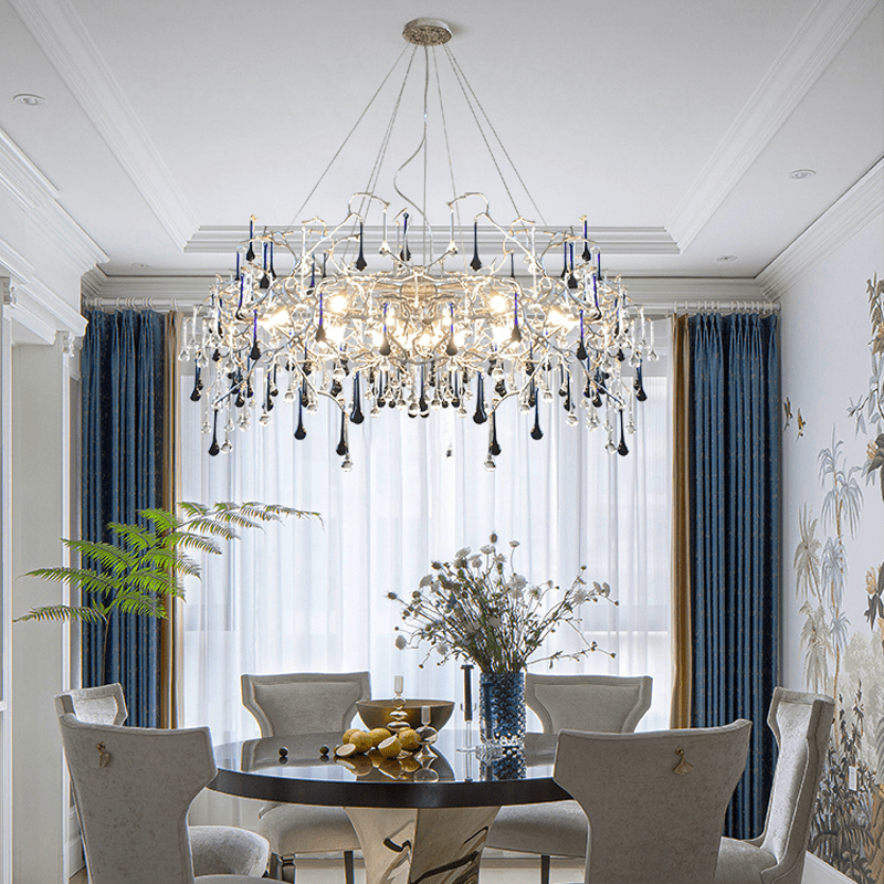 Avis Crystal Rain Branch Chandelier - Lightings Menu