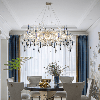 Avis Crystal Rain Branch Chandelier - Lightings Menu