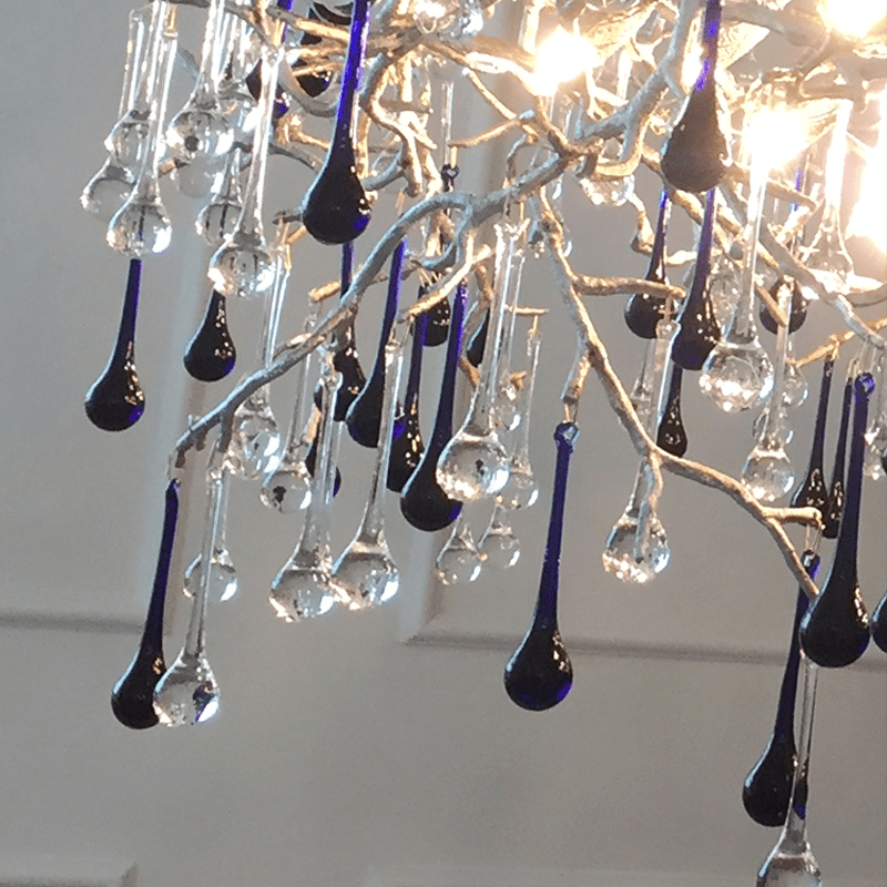 Avis Crystal Rain Branch Chandelier - Lightings Menu