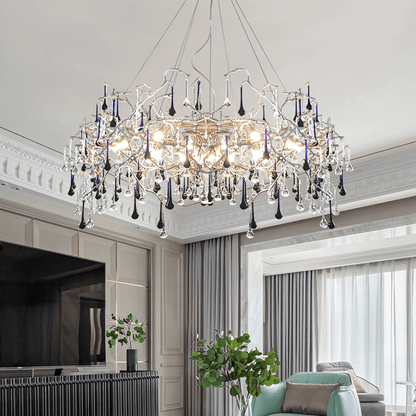 Avis Crystal Rain Branch Chandelier - Lightings Menu