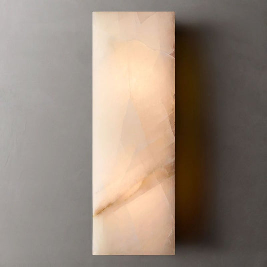 Alabaster Riven Grand Sconce