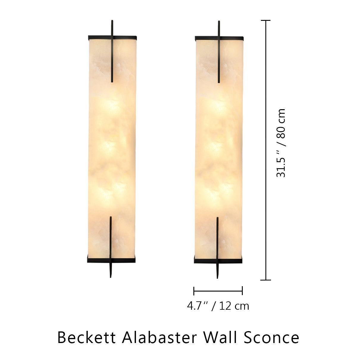 Beckett Alabaster Wall Sconce - Lightings Menu