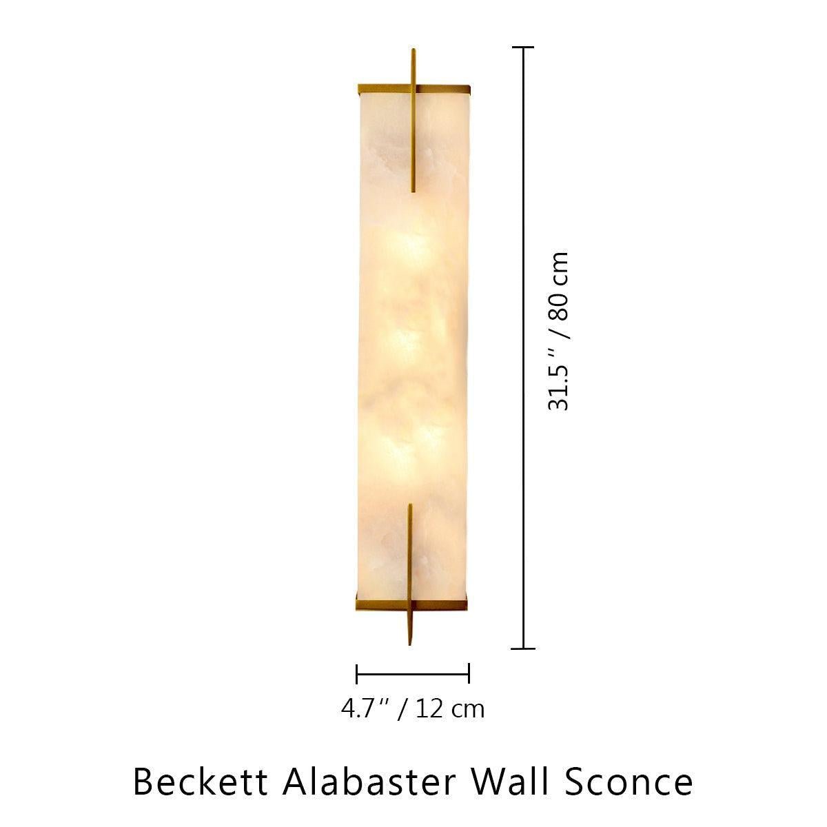 Beckett Alabaster Wall Sconce - Lightings Menu
